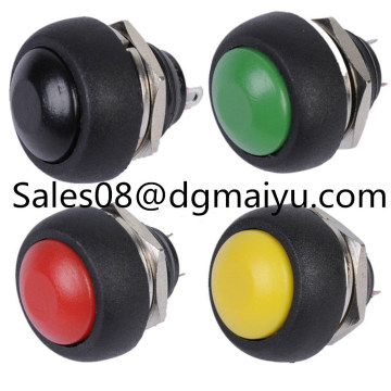 Small Button Switch Waterproof Reset 12mm Push Button Switch